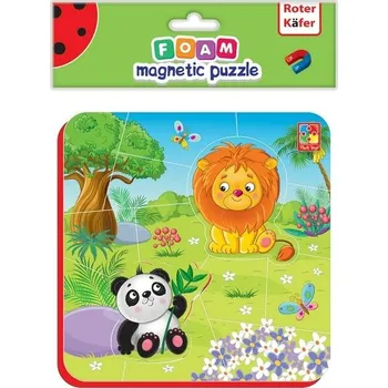 Puzzle Puzzle Roter Kafer 14 dílků s měkkými magnety - puzzle a Panda