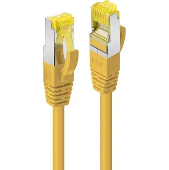 Datový kabel LINDY 47664 RJ45 USB kabel Kabel S/FTP 3.00 m žlutá 1 ks