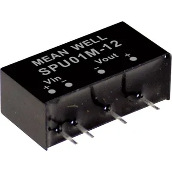 Měnič napětí MEAN WELL SPU01M-12 DC/DC měnič napětí, modul 84 mA 1 W Počet výstupů: 1 x Obsah 1 ks