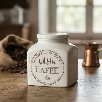 Dóza na potraviny LA PORCELLANA BIANCA Conserva 0,5 l - porcelánová nádoba na kávu