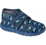 Befado dětské papuče na suchý zip, vícebarevné, velikost 19