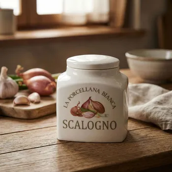 Dóza na potraviny LA PORCELLANA BIANCA Conserva 1,8 - porcelánová nádoba na cibuli