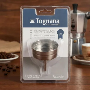 Příslušenství pro přípravu kávy TOGNANA Ocel na 6 šálků espressa - Kavárenský trychtýř
