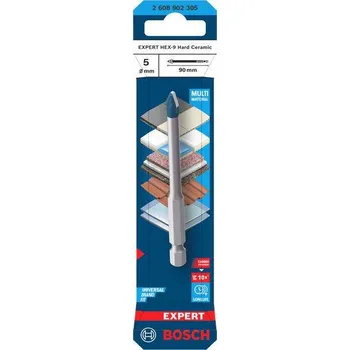 Vrták Bosch Vrták EXPERT HEX-9 Hard Ceramic 5 × 90 mm Professional (2608902305)