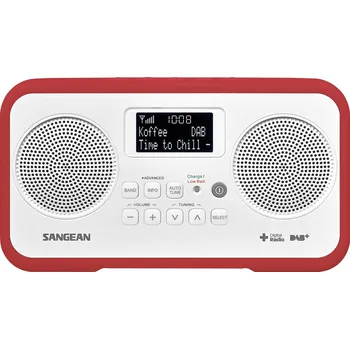 Radiopřijímač Sangean DPR-77 A500334 stolní rádio, DAB plus , DAB, FM, zámek klávesnice, červená