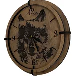 Li-Go "Vlk" Dřevěné hodiny 32 cm provedení povrchu: dub
