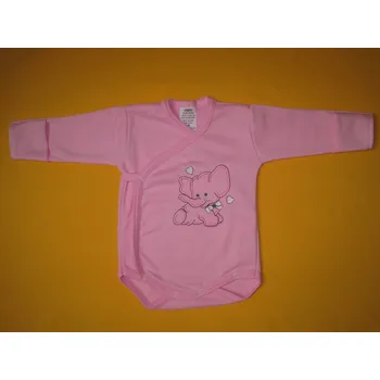 Kojenecký body Arex, ČR Zavinovací body s rukavičkou Slon Barva: růžová, Velikost: 56