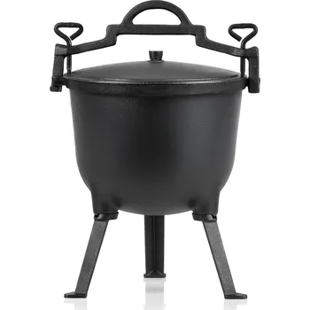 kotlíky Litinový kotlík KESEL 10 L černý