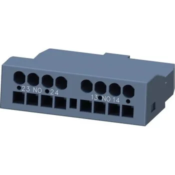 Pomocný kontakt Zástrčka s klecovou svorkou 2NO 1 A DC, 2,5 A AC 60 V DC, 230 V AC, rozsah: SIRIUS