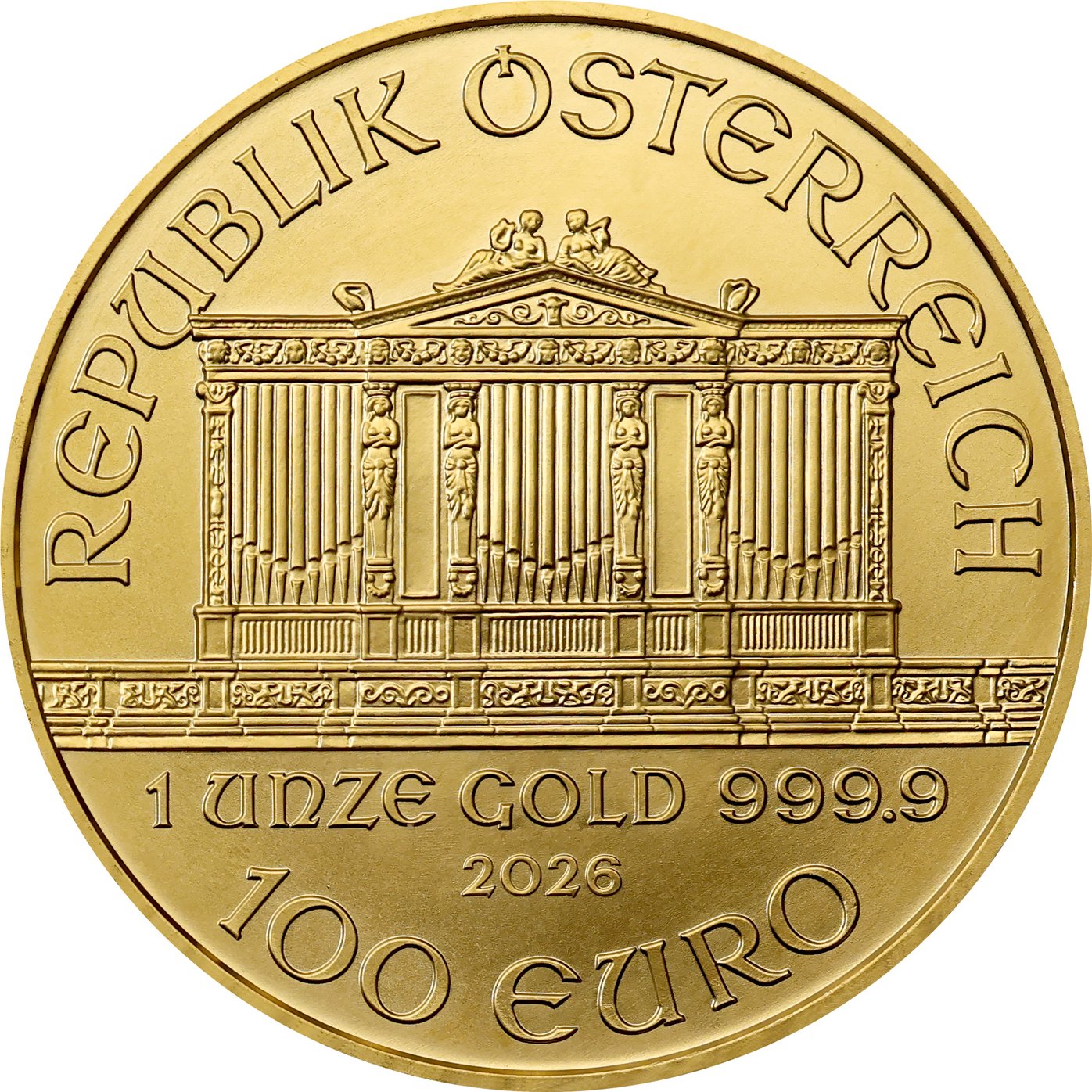 Zlatá investiční mince Wiener Philharmoniker 1 Oz