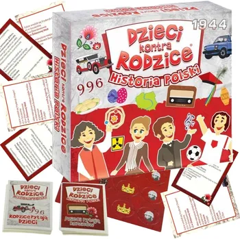 Desková hra Desková hra DĚTI VERSUS RODIČE HISTORIE POLSKÝ INTEGRAČNÍ HRY STRATEGICKÁ HRA DESKOVÉ HRY PRO DĚTI SPOLEČENSKÉ HRY PÁRTY HRY PRO CELOU RODINU Kangur sp. z o.o.