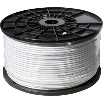 Video kabel Shiverpeaks BS90-10001 koaxiální kabel, vnější Ø: 6.90 mm, 75 Ω, 120 dB, bílá, 100 m
