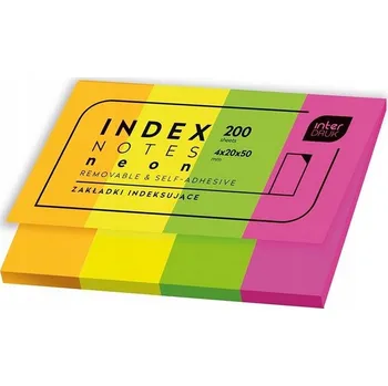 Interdruk Indexové záložky, neonové samolepicí bločky 200 kusů