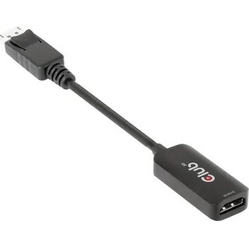 Audio kabel club3D AV adaptér Adapter DisplayPort 1.4 - HDMI [HDMI - DisplayPort] 3840 x 2160 Pixel