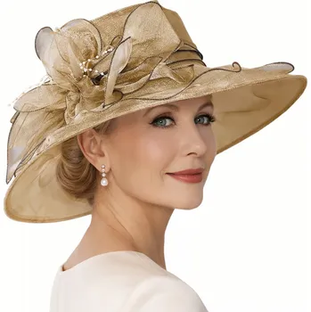 Klobouk BUBLA Krásný lehký klobouk béžový