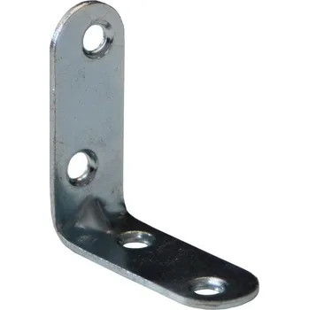Tesařské kování Úhelník s prolisem 50/18/2mm BÍ Zn (20ks)