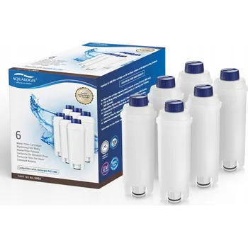Filtr do kávovaru Filtr do vody Aqualogis, náhrada za filtr do kávovarů DeLonghi, 6 ks