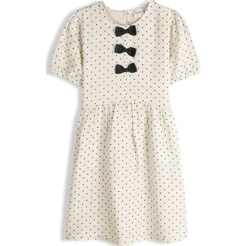 Dívčí oblečení GATE Tečkované šaty s mašličkami 5Y 426-0447/111
