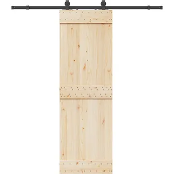 Nábytkové kování Sada příslušenství pro posuvné dveře 200 cm ocelová černá - 8721102849282