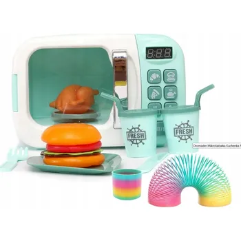 Mikrovlnná trouba MIKROVLNNÁ TROUBA PRO DĚTI DO KUCHYNĚ ZELENÁ A1005-4 + DÁREK