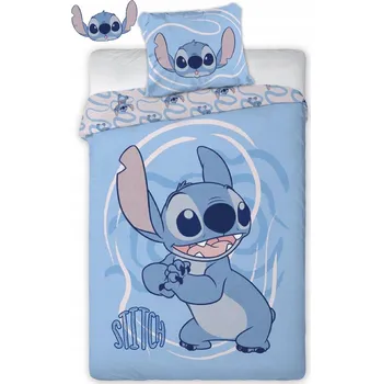 Povlečení Sada povlečení Faro Lilo a Stitch modré 160x200 cm
