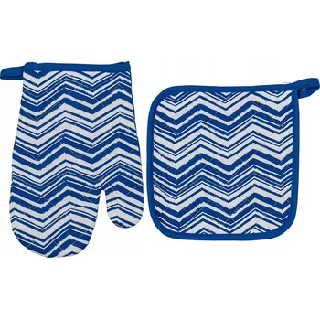 Chňapka Kuchyňská rukavice a chňapka modrá miss lucy