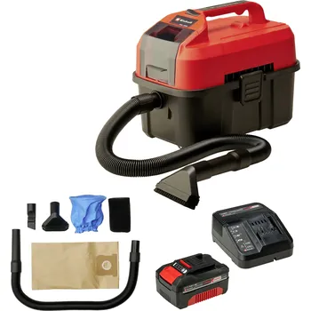 Vysavač Einhell Power X-Change TE-VC 18/10 Li plus StarterKIT 1668363 plus 2188165 mokrý/suchý vysavač 10 l