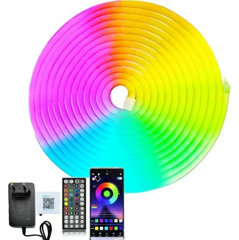 LED páska 5m NEON LED pásek 24V RGB Napájecí zdroj Vodotěsný