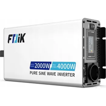 Měnič napětí MĚNIČ NAPĚTÍ INVERTER DO AUTA 24V na 220V 4000W SINUS ČISTÁ SINUSOVKA