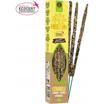 Čajovna Botanické vonné tyčinky Herbio Ecocert Citronella 20g