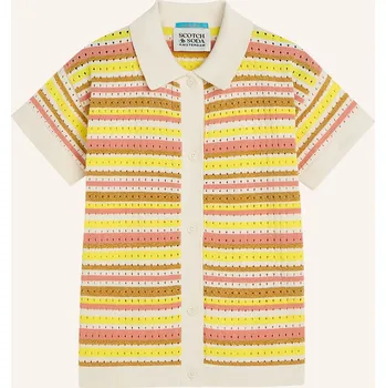 Dámská košile Scotch & Soda Dívčí Svetr S Třpytivou Přízí, žlutá / krémová...