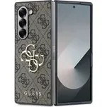 Guess PU 4G Metal Logo kryt Samsung Galaxy Z Fold 6 hnědý