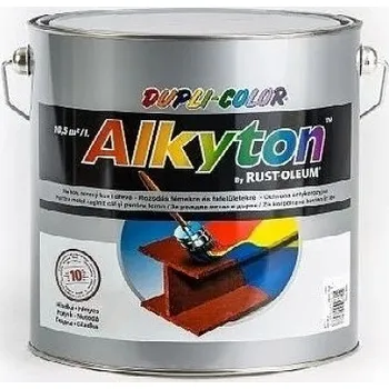 barva na kov Alkyton RAL 7001 antikorozní lesklá barva stříbrošedá 2500ml