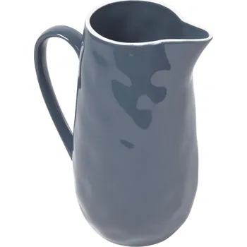 Tmavě modrý porcelánový džbán na mléko Kave Home Pontis 2 l