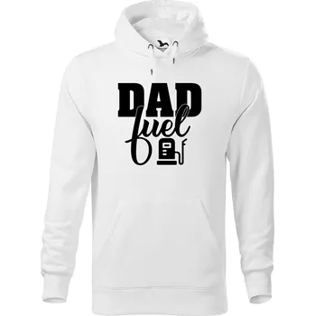 Pánská mikina DOBRÝ TRIKO Pánská mikina s potiskem Dad fuel Velikost pánské mikiny: 2XL, Barva: Bílá