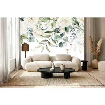 Fototapeta Fototapeta na zeď - Kouzlo akvarelových květů Typ: Vliesová