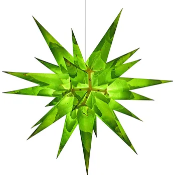 Vánoční ozdoba Set - Herrnhutská hvězda i6 "Vinný list"