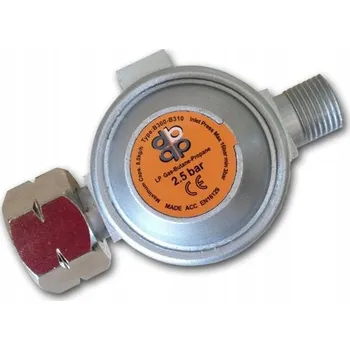 Instalatérský materiál Vysokotlaký redukční ventil na plyn, 2,5 bar, 8 kg/h RG B310-037 BRADAS