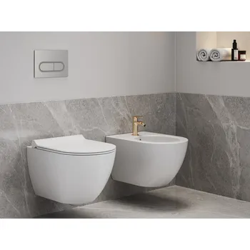 EL 056.60RGB Bidetová stojánková baterie 130 mm bez výpusti, růžové zlato kartáčované