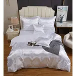 POVLEČENÍ 160x200 SATÉNOVÉ BAVLNĚNÉ, SADA 3 DÍLNÁ ELEGANTNÍ VÝŠIVKA AT006