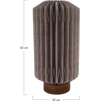 Lampička Stolní lampa papírová 22x22x43cm