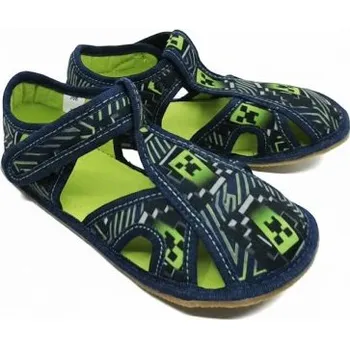 Chlapecká obuv Ef barefoot přezůvky – 386 Green Craft Velikost: 31