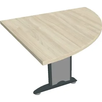 Psací stůl Stůl spojovací pravý FP 901 P - AKÁT , ČERNÁ Ral 9005