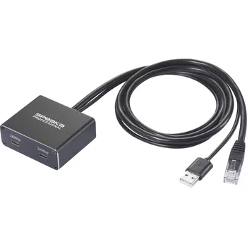 SpeaKa Professional SP-GNS-250 síťový adaptér / rozbočovač 1 GBit/s USB-C®, RJ45