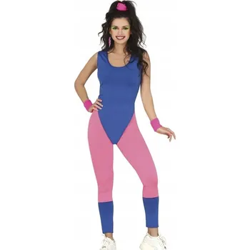 Karnevalový kostým Fitness kostým z 80. let, vel S, maškarní Kostým