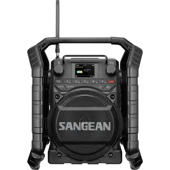 Radiopřijímač Sangean U-4X A500530 odolné rádio, DAB plus , FM, Bluetooth, USB, AUX, NFC, s akumulátorem, vodotěšné, nárazuvzdorné, prachotěsné, NFC, s USB nabíječkou, černá
