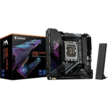 Základní deska GIGABYTE MB Sc LGA1851 Z890I AORUS ULTRA, Intel Z890, 4xDDR5, 1xDP, 1xHDMI, 1xThunderbolt, WiFi, mITX