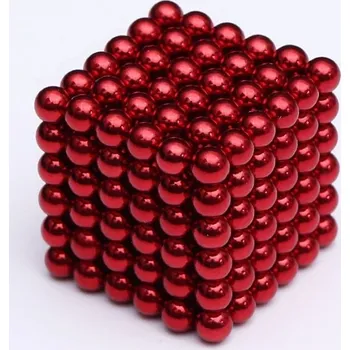 Hlavolam Magnetické kuličky Neocube červená (+6 náhradních kuliček)