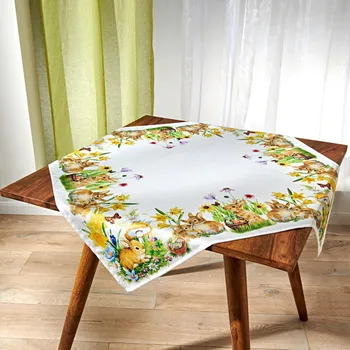 ubrus Ubrus Květinová louka bílá/potisk 40x140 cm 40 x 140 cm.