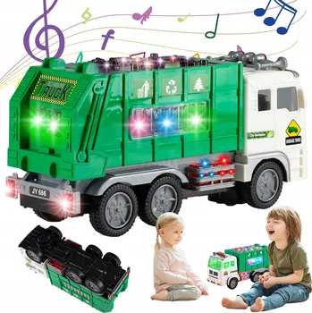 DUŻA ŚMIECIARKA INTERAKTYWNY SAMOCHÓD SVĚTLO ZVUK POHYBLIVÉ PRVKY